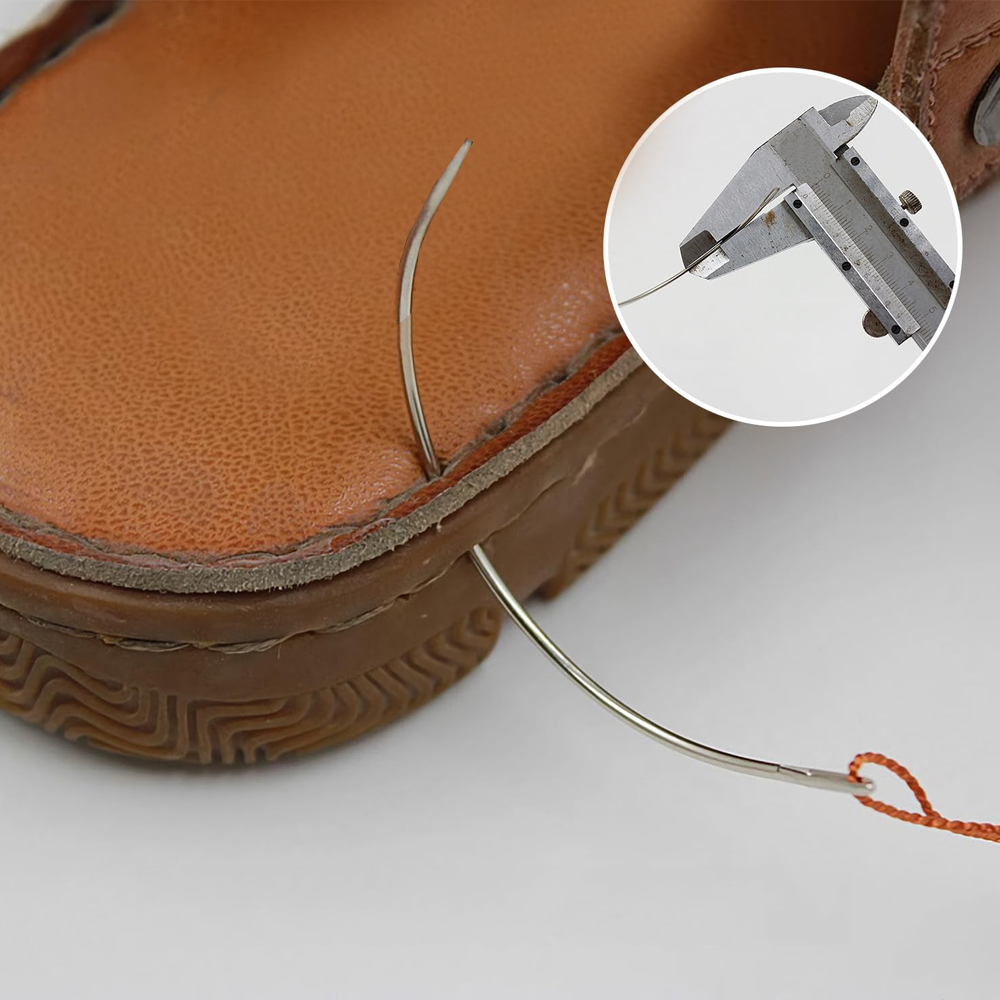 Leatherwork Needles - 4 個ミシン針レザークラフト縫製アクセサリーステッチ縫製革細工靴修理ツール用品湾曲した針
