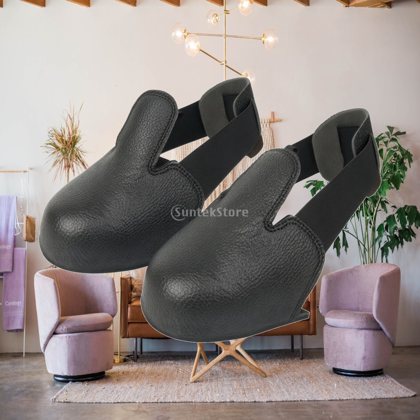 Leather Work Factory - スチール製つま先キャップ付きオーバーシューズ、ユニバーサルフィット安全靴カバー、来客、工場見学、作業現場の安全保護用