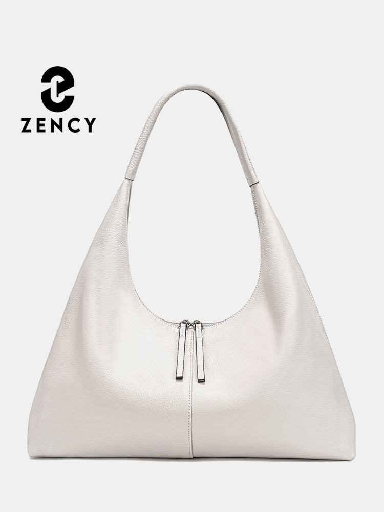 Leather Work Handbag - Zency 大容量トートバッグ本革ホーボーバッグ女性ハンドバッグショルダー財布ショッパー仕事用冬バッグママ妻用