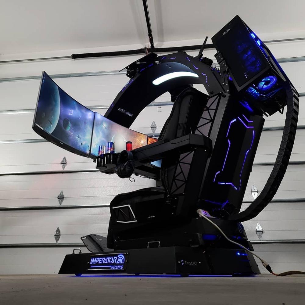 Leather Working - CES ホットインペラートワークス IW R1 コンピューターコックピット 本革製チェア