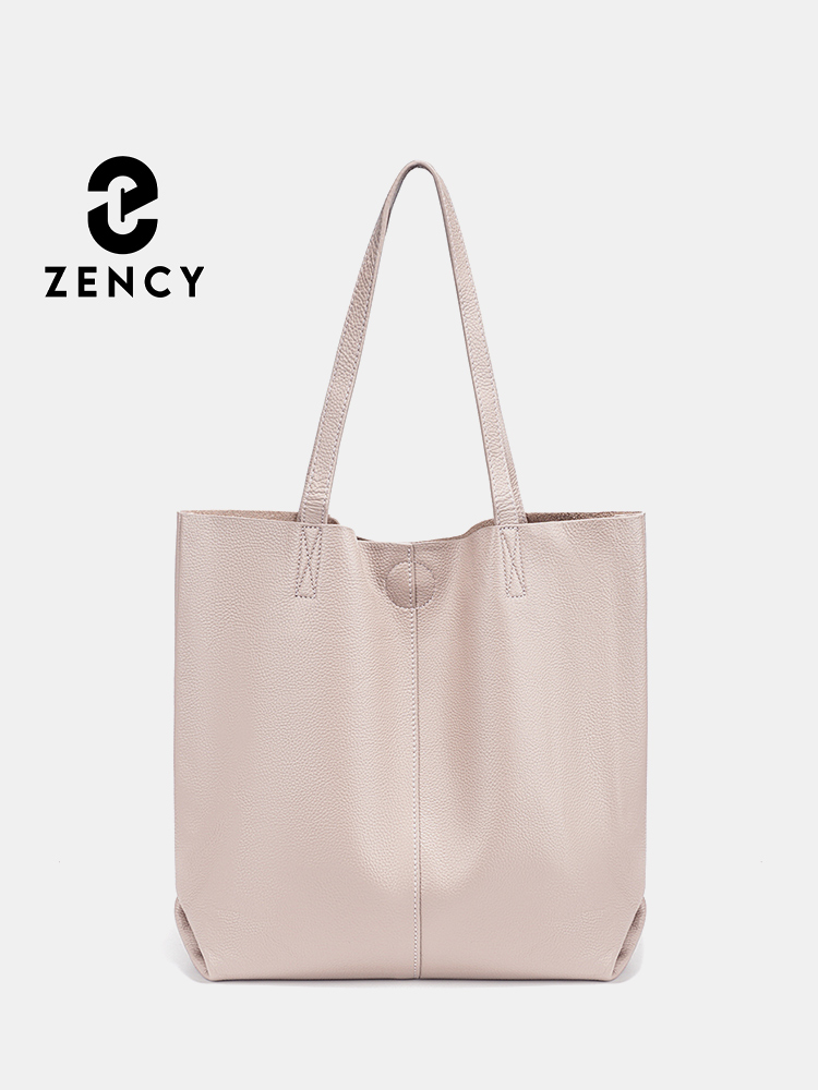 Leather Work Handbag - Zency レディース 大容量ハンドバッグ 天然皮革 ショルダーバッグ デザイナー牛革