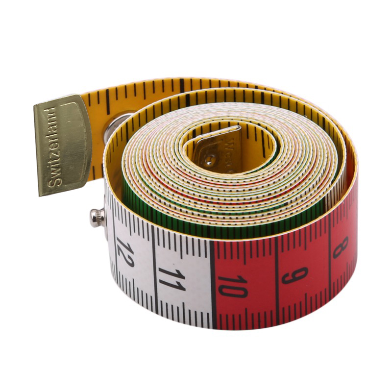Leatherwork Ruler - 1.5 メートルソフトテープメジャー仕立て屋のテープスナップファスナー付きボディ測定両面定規裁縫用ツール新品