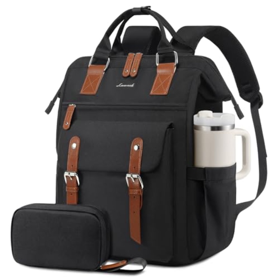 Leather Working - 女性用ラップトップバックパック、教師、看護師用ワークラップトップバッグ、防水トラベルバックパック、ビジネスコンピューターバックパック、ブックバッグ