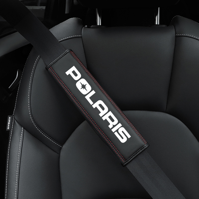 Leather Works Near Me - POLARIS Worksのカーシートベルトプロテクター/カーショルダープロテクター/肩の挟み込み防止プロテクター、PUレザー素材に適しています。