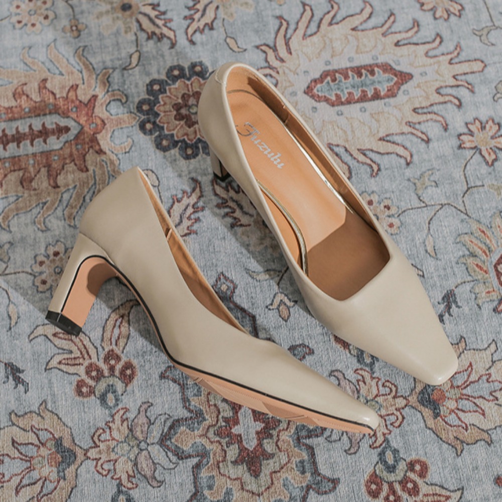 女性用の黒のミッドヒールレザーシューズ,仕事,仕事,仕事,シ - Leather Work Women Shoes のレビューと価格