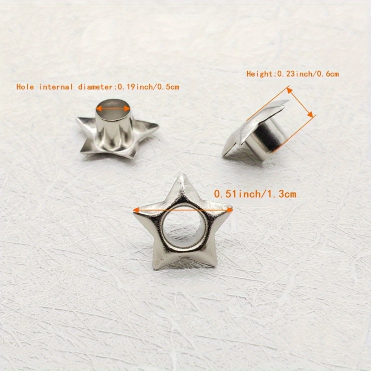 20 個星型アイレット 5 ミリメートル金属グロメットリング - Leatherwork Eyelets のレビューと価格