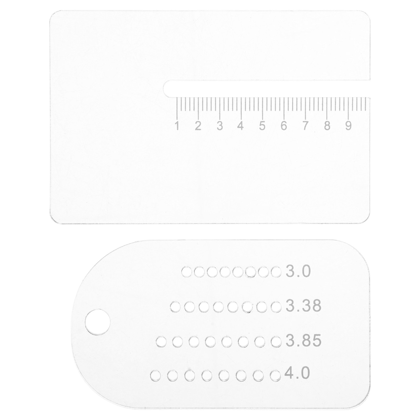 2個入り レザークラフト用パンチ間隔定規 調整可能な精密マー - Leatherwork Ruler のレビューと価格