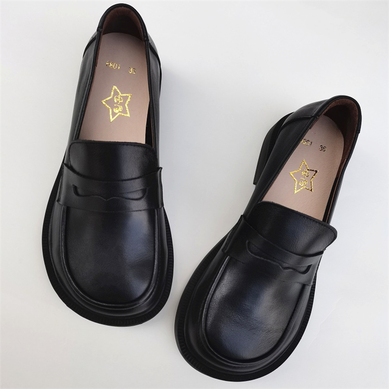 Cauaymade-カジュアルなオックスフォードの靴,男性用 - Leather Work Women Shoes のレビューと価格