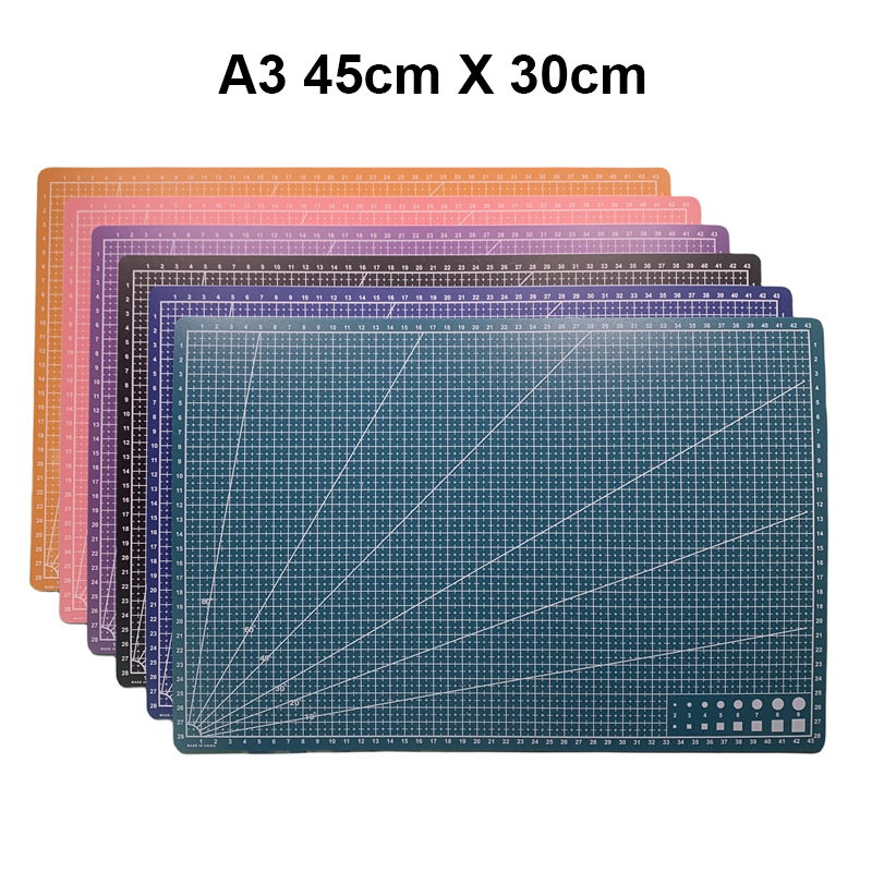 A3カッティングパッド彫刻ナイフ/定規セット PVCテーブル - Leatherwork Ruler のレビューと価格