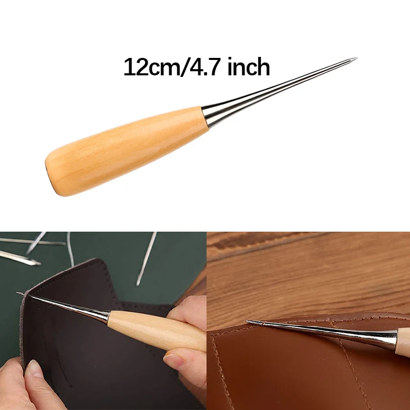 初心者向けレザークラフトソーイングキット、ワックス糸、木製ハ - Leatherwork Needles のレビューと価格