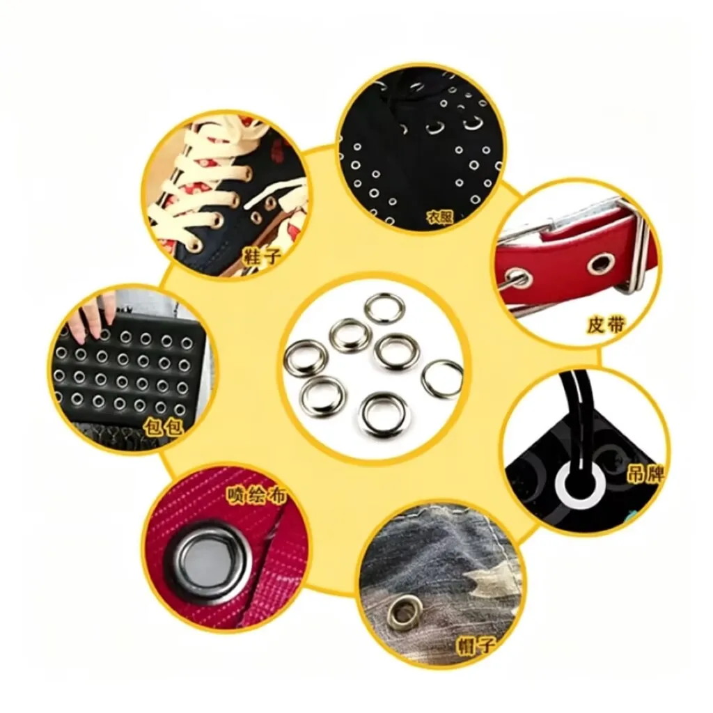 100セットメタルアイレットグロメットリングキット、衣類、靴 - Leatherwork Eyelets のレビューと価格