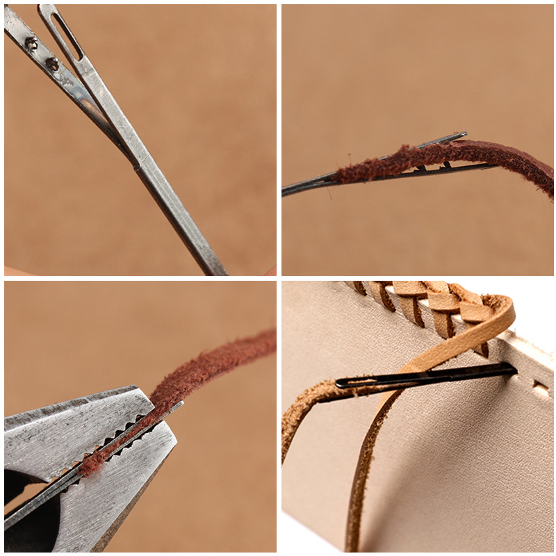 革糸針革ロープ針革糸ガンカラー針牛革レザーピンツール DIY - Leatherwork Needles のレビューと価格