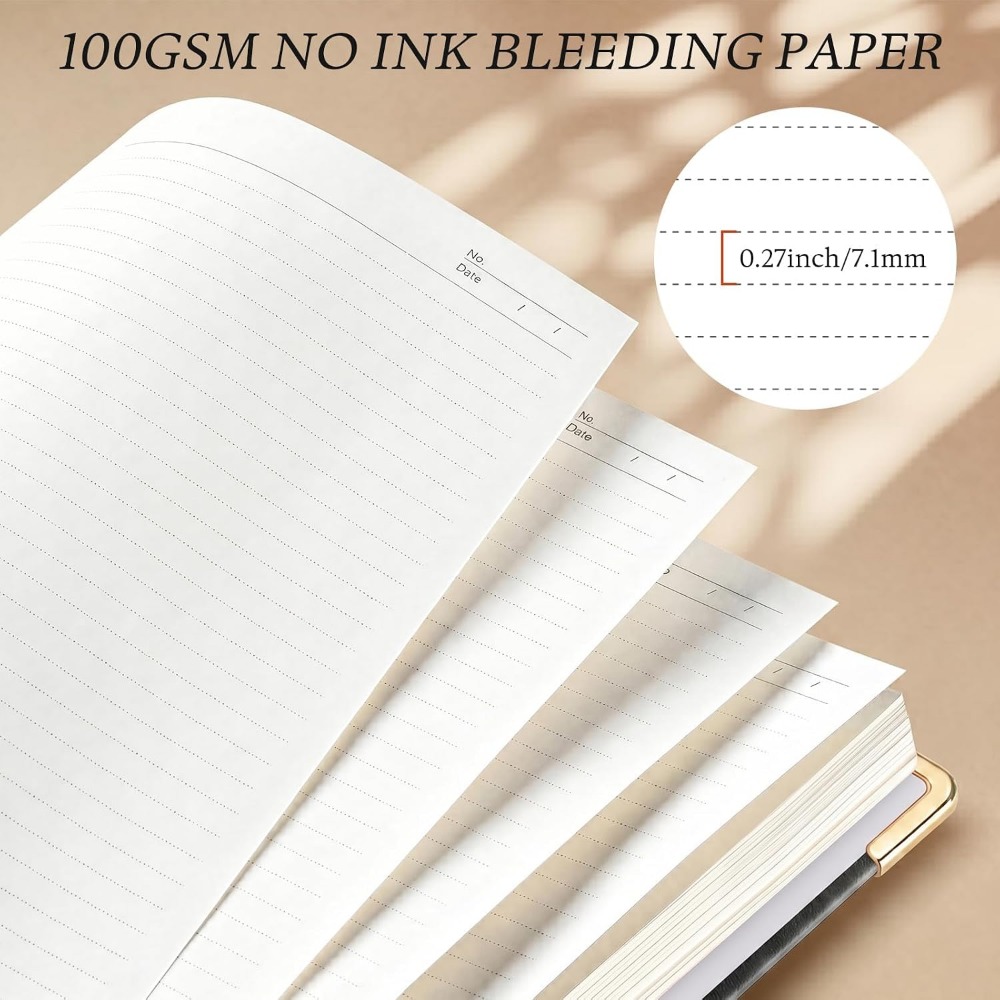 A4レザー5科目ノート、300ページ、100GSM、ノーブリ - Leatherwork Images のレビューと価格