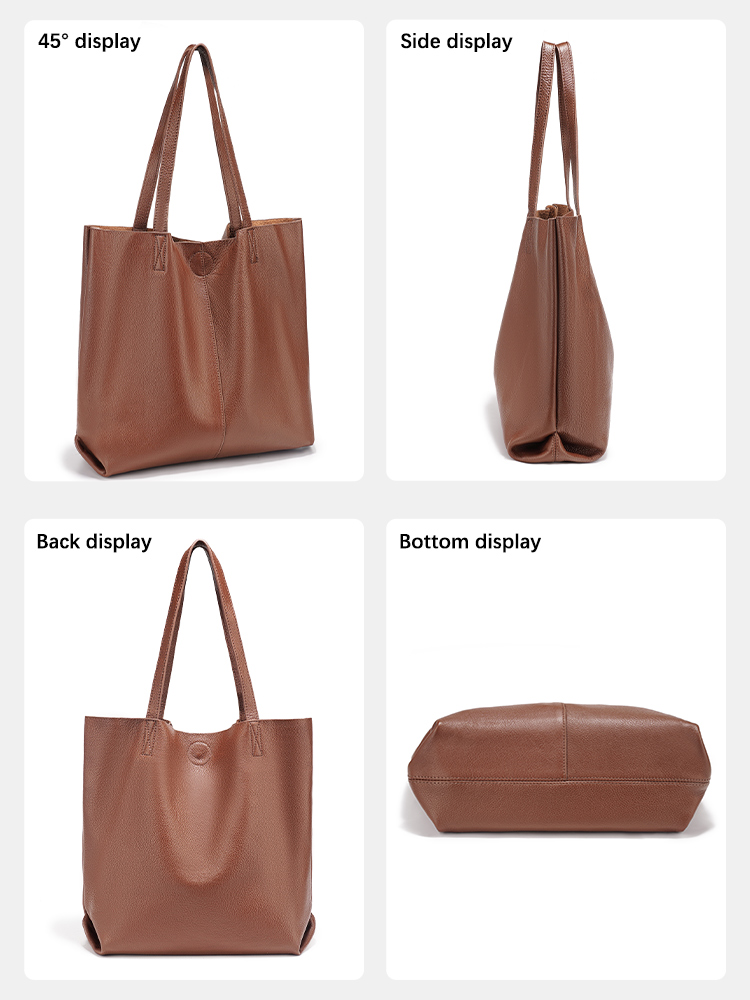 Zency レディース 大容量ハンドバッグ 天然皮革 ショル - Leather Work Handbag のレビューと価格