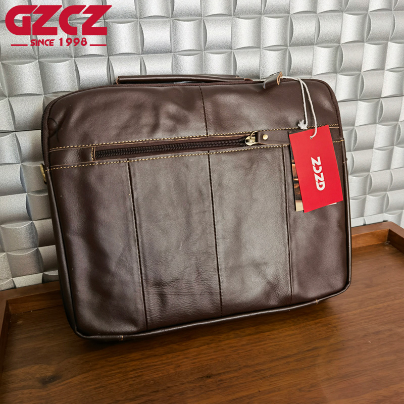 GZCZ メンズハンドバッグレジャービジネスコンピュータバッ - Leather Work Handbag のレビューと価格