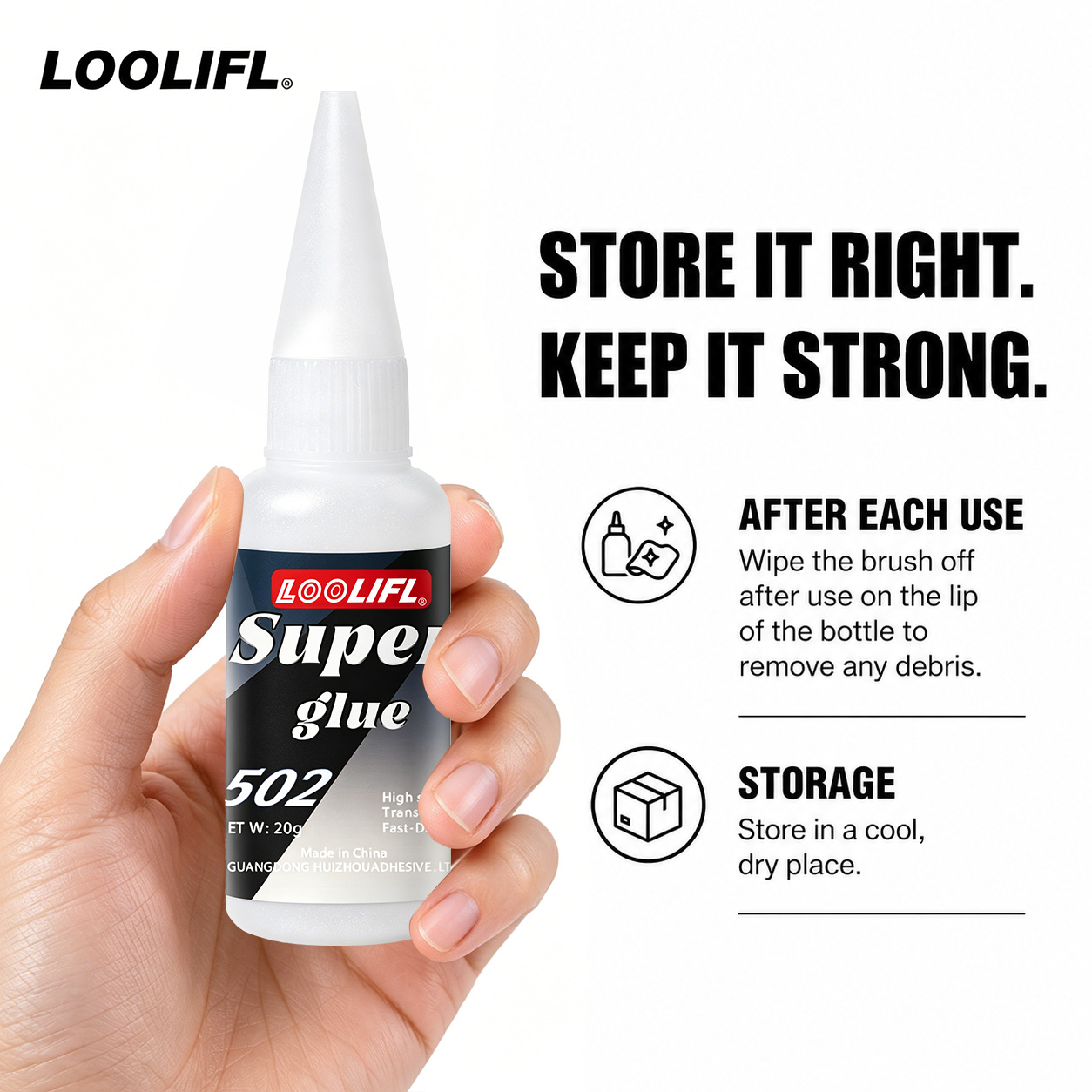 Loolifl-502-20Ml インスタント透明シアノアク - Leather Working のレビューと価格