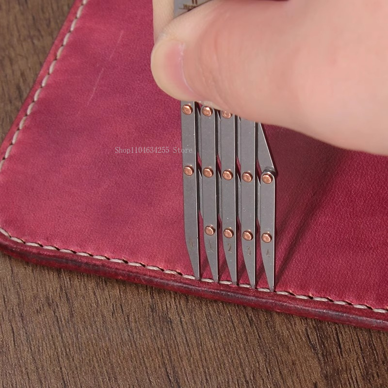 革製品クイック等分補助定規、均一等分離型定規、DIYレザーク - Leatherwork Ruler のレビューと価格