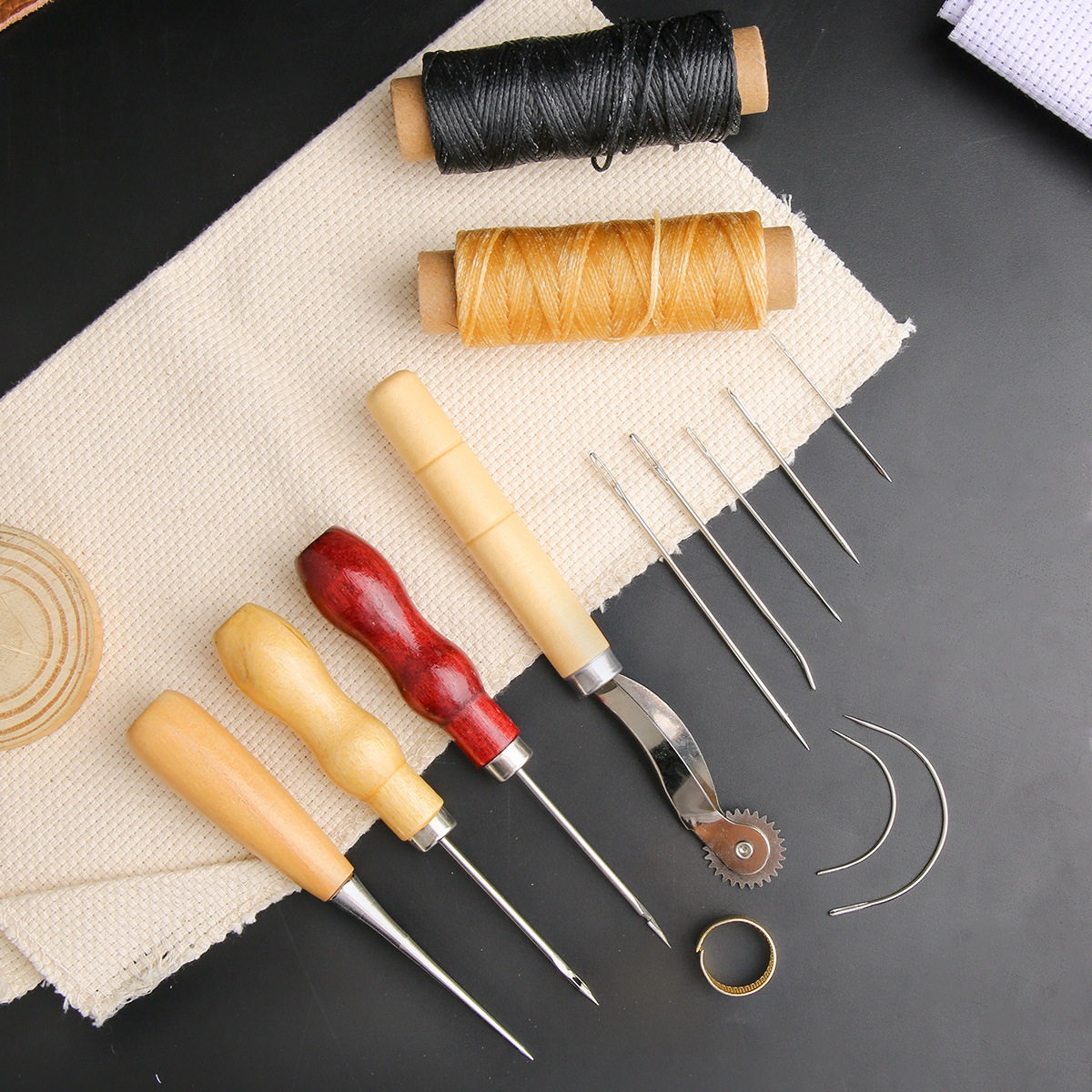 13点セット レザー縫製セット ハンドバッグ 靴 手作り 縫 - Leatherwork Needles のレビューと価格