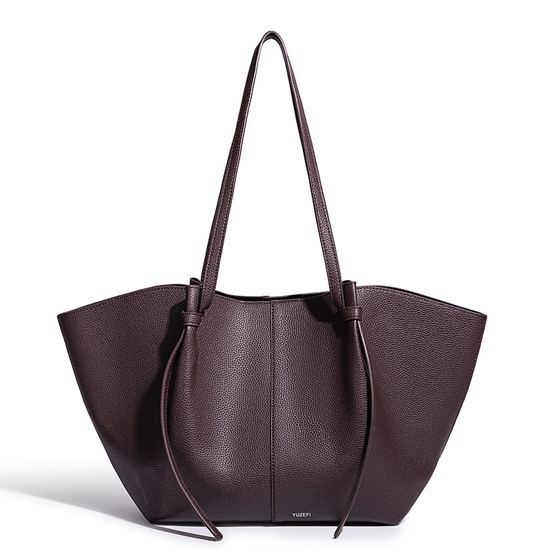女性用レザーショルダーバッグ、餃子型ハンドバッグ、ホーボーハ - Leather Work Handbag のレビューと価格
