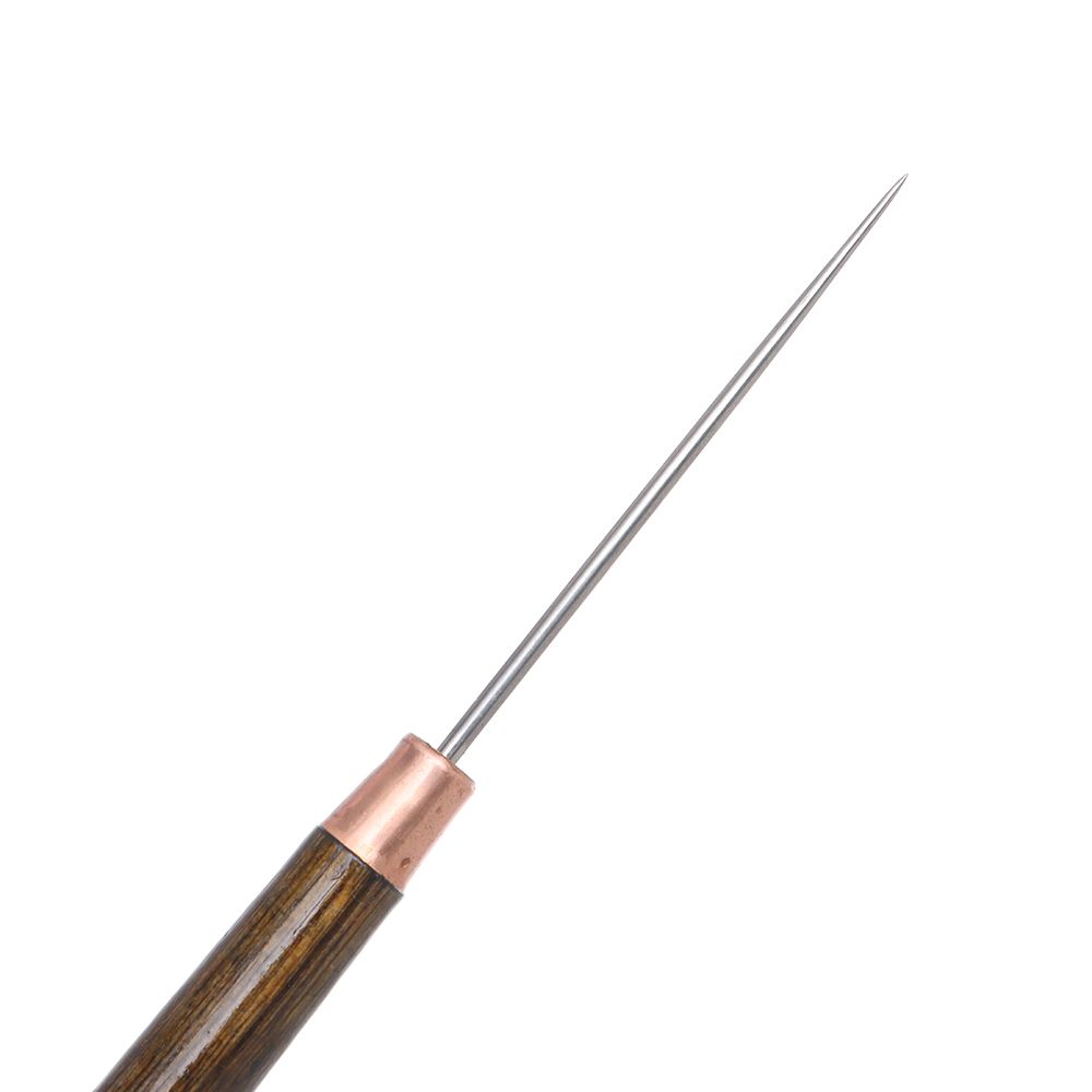 木製ハンドル付きステッチ針,1ピース,合金コーン,針,ソーイ - Leatherwork Needles のレビューと価格
