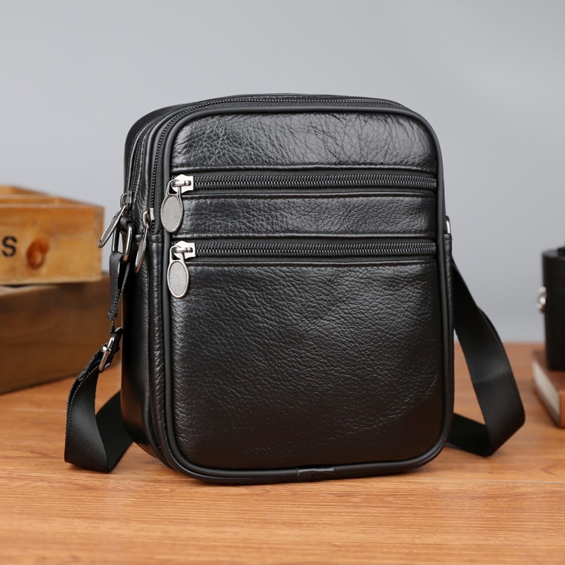 メンズショルダーメッセンジャーバッグカジュアルハンドバッグ本 - Leather Work Handbag のレビューと価格