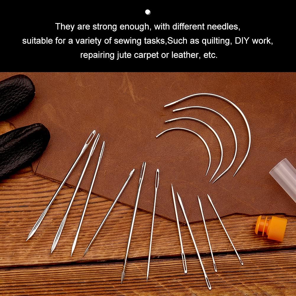 IMAZY 頑丈な革製手縫い針キット 大きな目先の鋭い針 家 - Leatherwork Needles のレビューと価格
