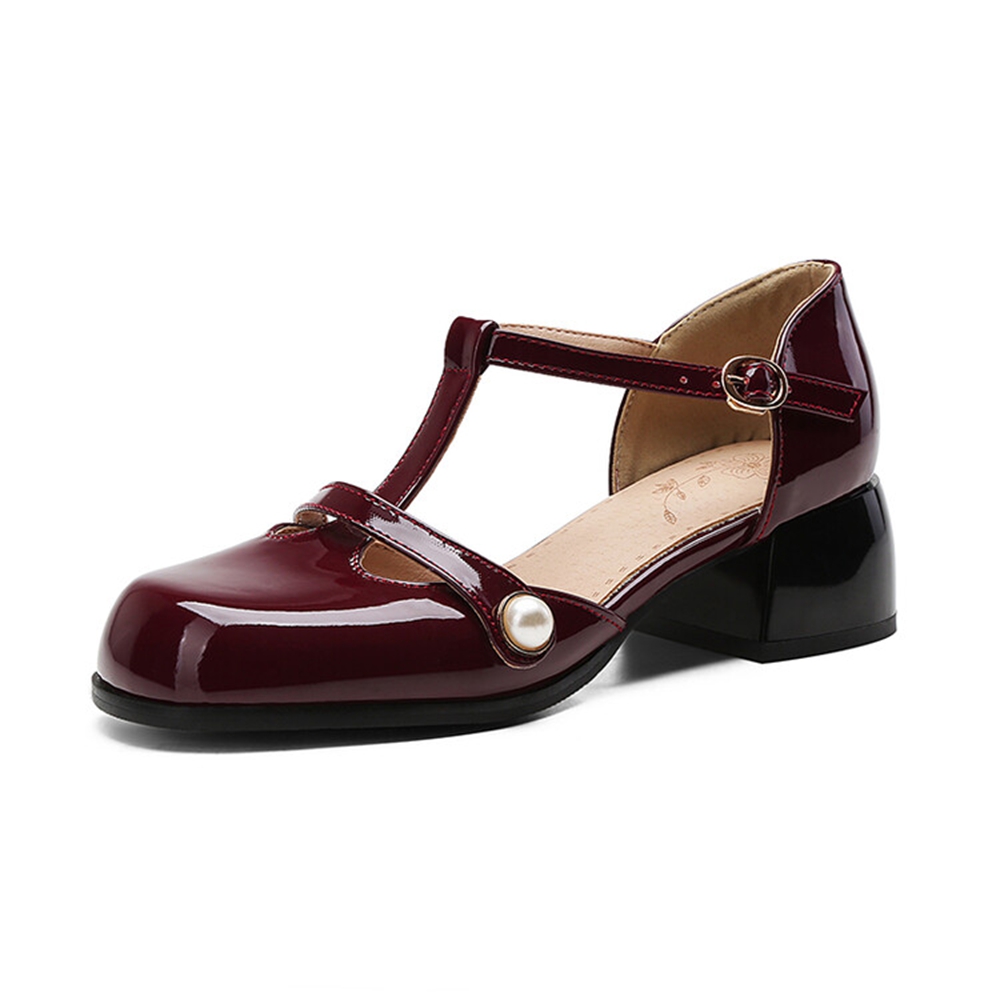厚底ハイヒールサンダル レディース ラウンドトゥ 可愛いバッ - Leather Work Women Shoes のレビューと価格