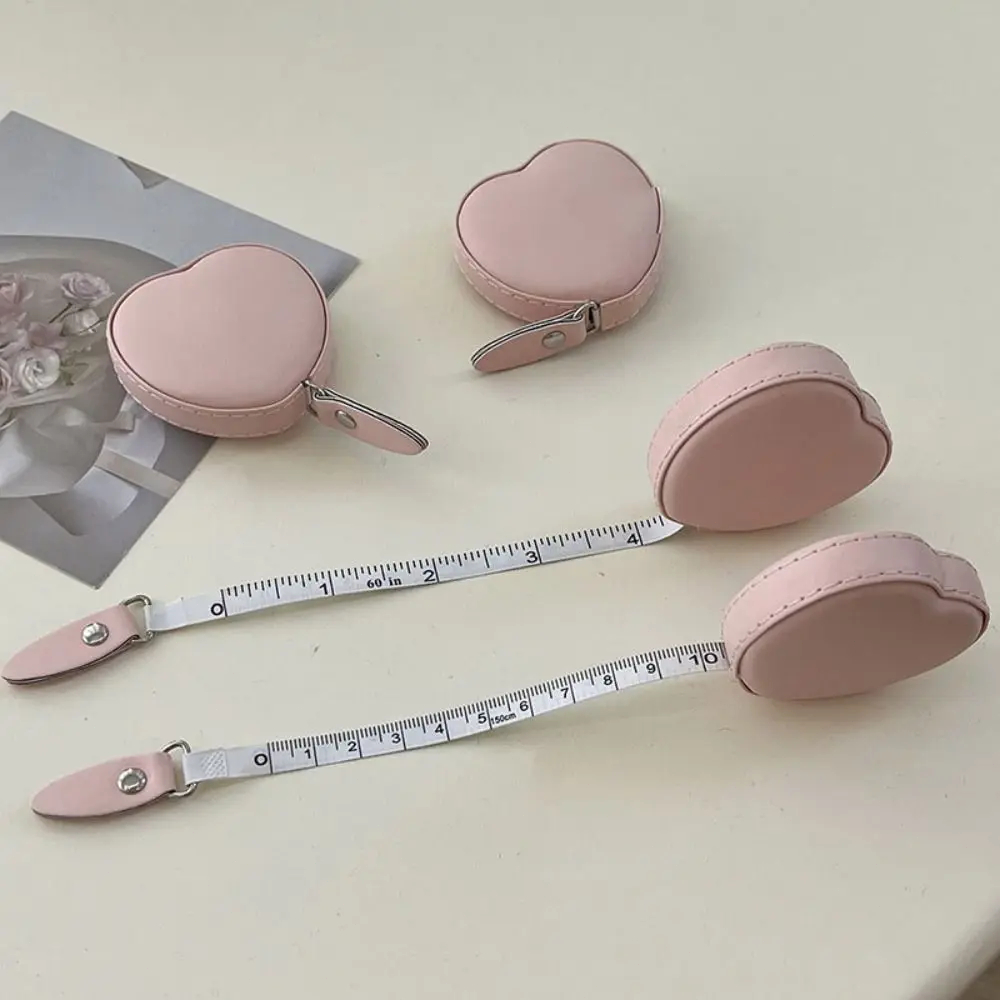 ハート型の革の巻尺、家庭での自動ストレッチ、1.5メートルの - Leatherwork Ruler のレビューと価格