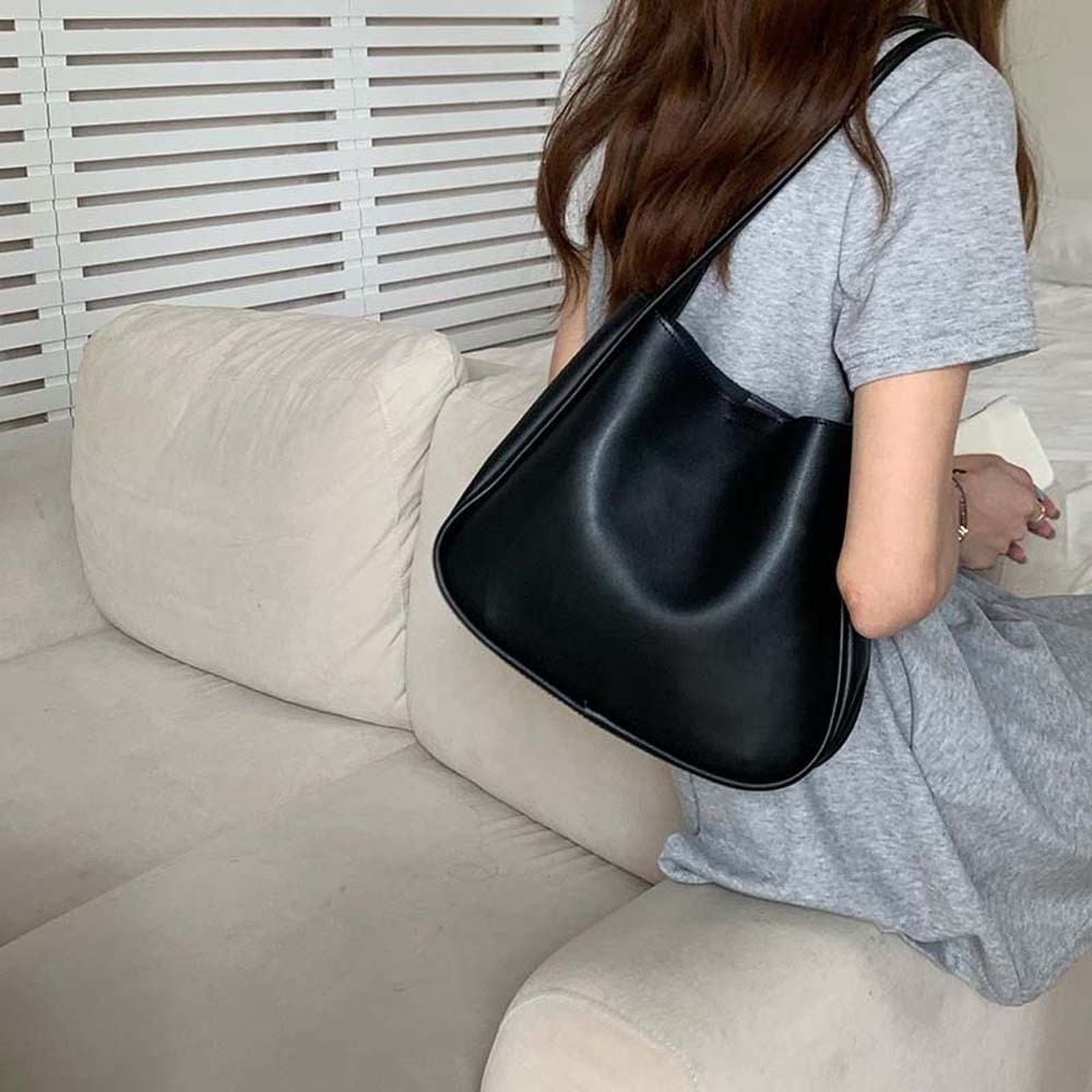 エレガントなソフトPUトートバッグ、撥水加工、マグネットボタ - Leatherwork In French のレビューと価格