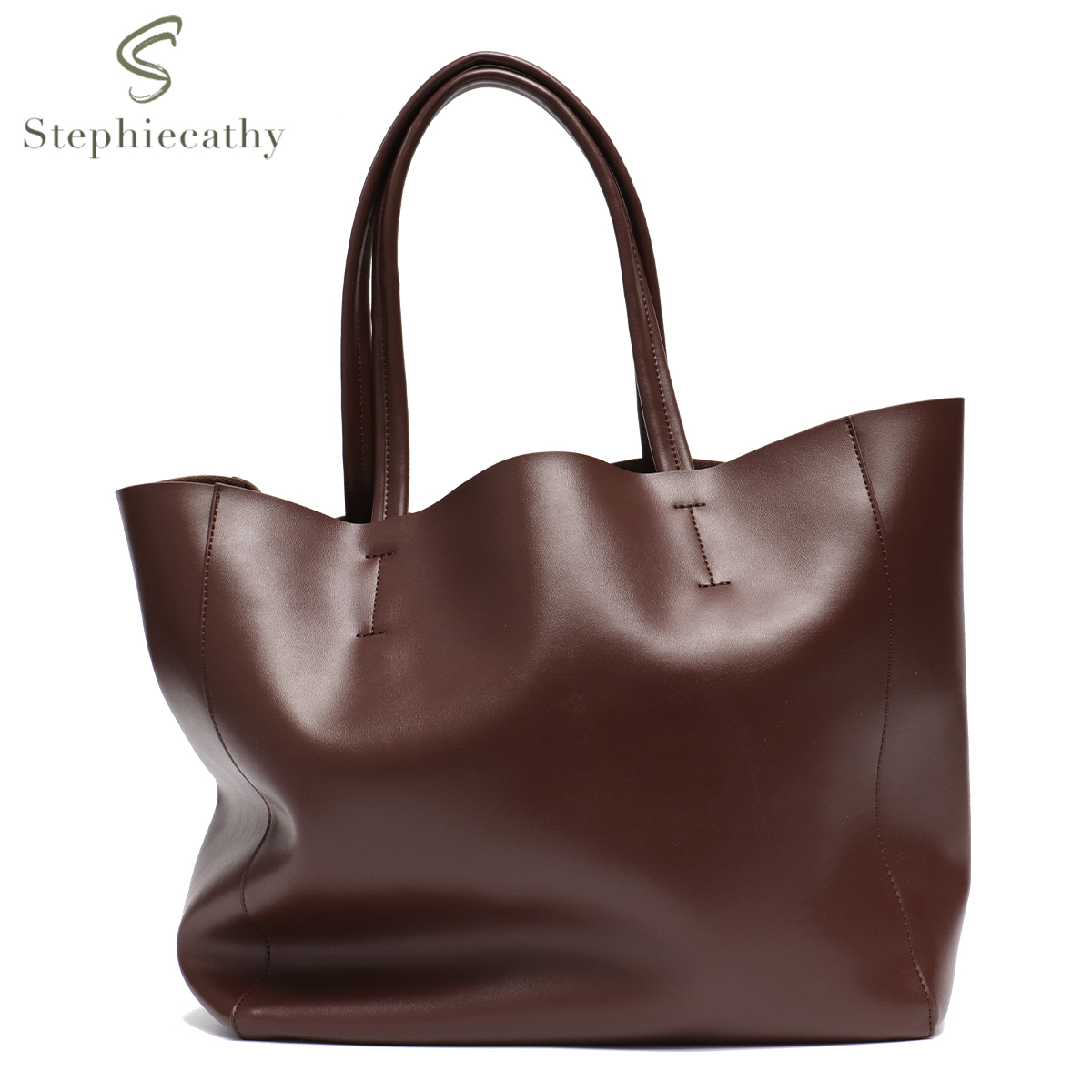 女性のための大容量のトートバッグ,カジュアル,日常,クラシッ - Leather Work Handbag のレビューと価格
