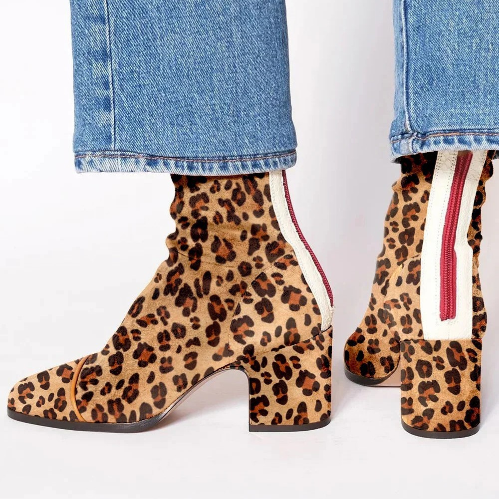 スエードレザーの女性のブーツポインテッドトゥジッパー付きウエ - Leather Work Women Shoes のレビューと価格