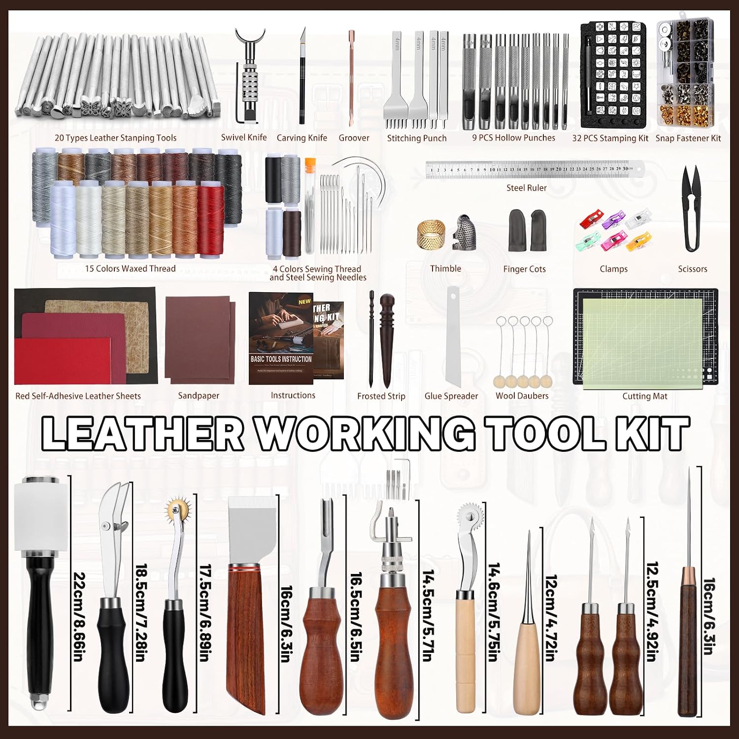 革細工キット、革細工道具とクラフトキット、カスタム収納バッグ - Leather Working のレビューと価格