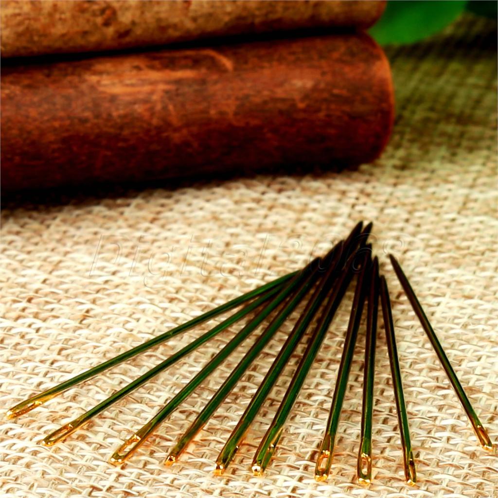 手縫いミシン針,10本,革職人技修理ツール,家庭用刺embr - Leatherwork Needles のレビューと価格