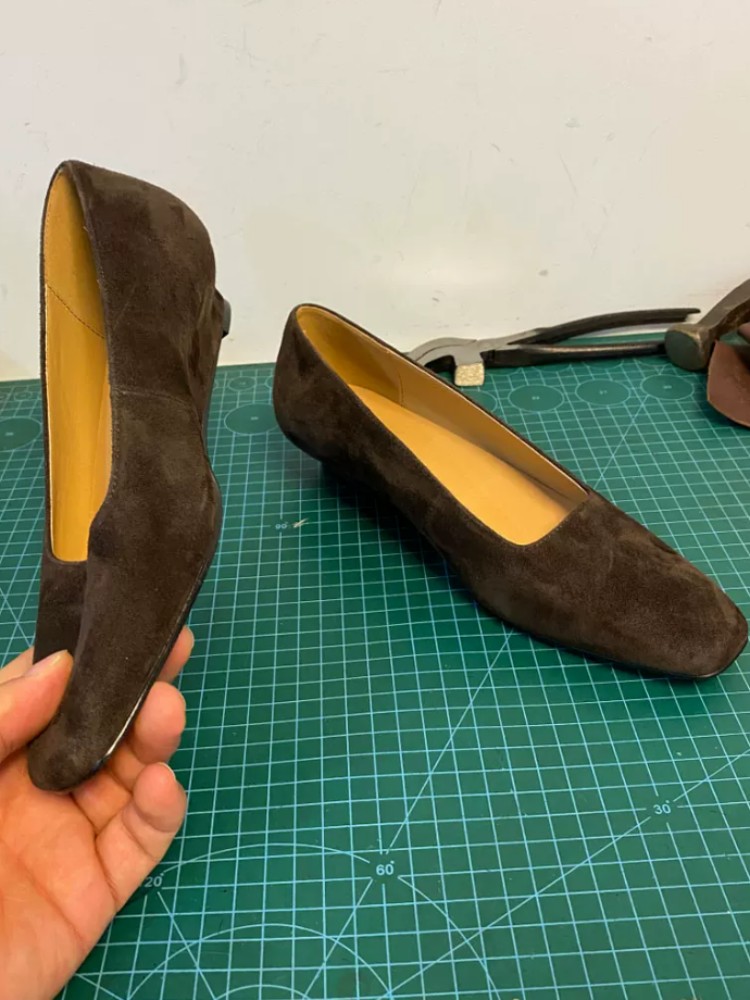 オフィスレディー向け エレガント スクエアトゥ シープスキン - Leather Work Women Shoes のレビューと価格