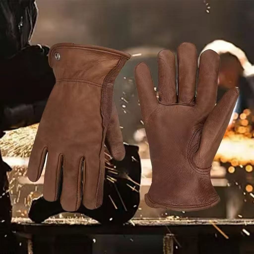 トップグレイン牛革手袋 防風 耐摩耗性 四季対応 オートバイ - Leather Work Factory のレビューと価格