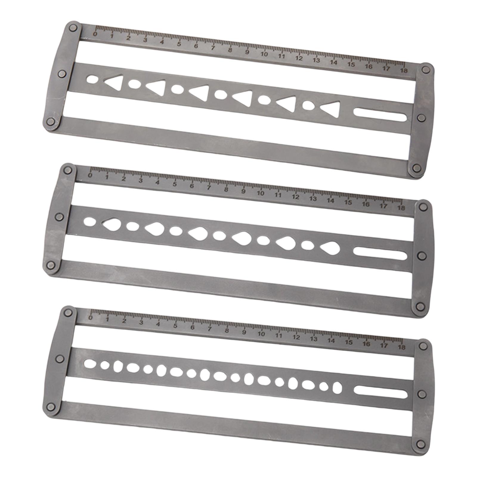 ベルト位置決め補助定規 ベルトストラップヘッドエンド定規、頑 - Leatherwork Ruler のレビューと価格