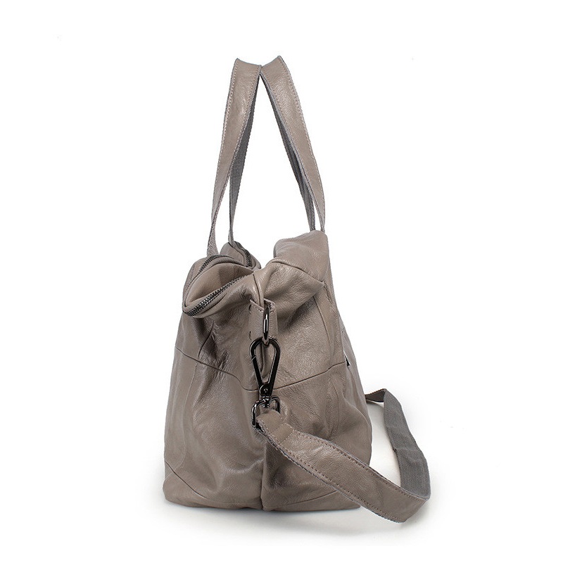 大容量トートバッグ女性用本革クロスボディバッグソフトカジュア - Leather Work Handbag のレビューと価格