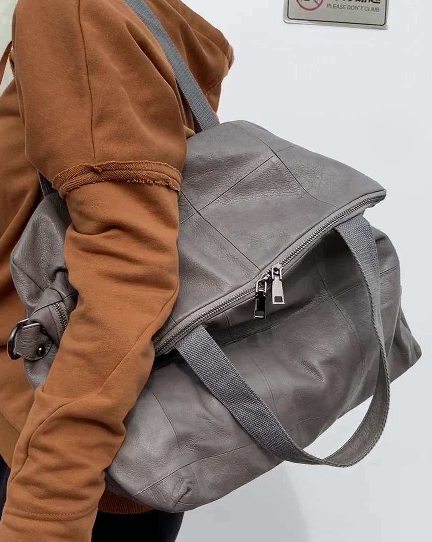大容量トートバッグ女性用本革クロスボディバッグソフトカジュア - Leather Work Handbag のレビューと価格