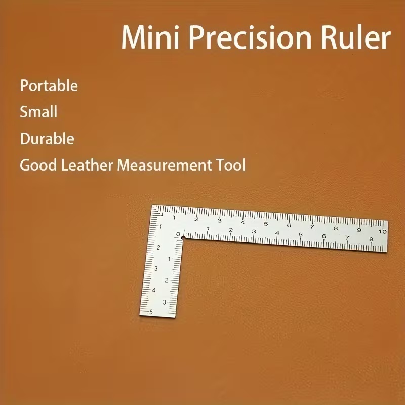 ミニL字型ステンレス定規 - レザークラフトや小物測定用の高 - Leatherwork Ruler のレビューと価格