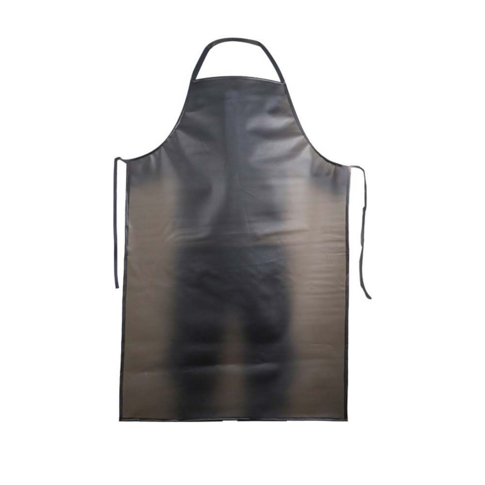 PVC防水耐油エプロン ウエスト丈長め 黒革工場作業用エプロ - Leather Work Factory のレビューと価格